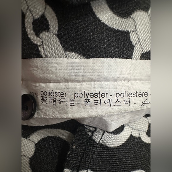 Zara Satin Chain Button Down tunic blouse - Picture 7 of 7